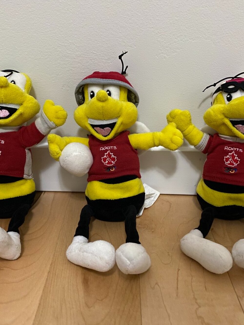 The Roots Canada General Mills Olympic Honey Nut Cheerios Bee plushies